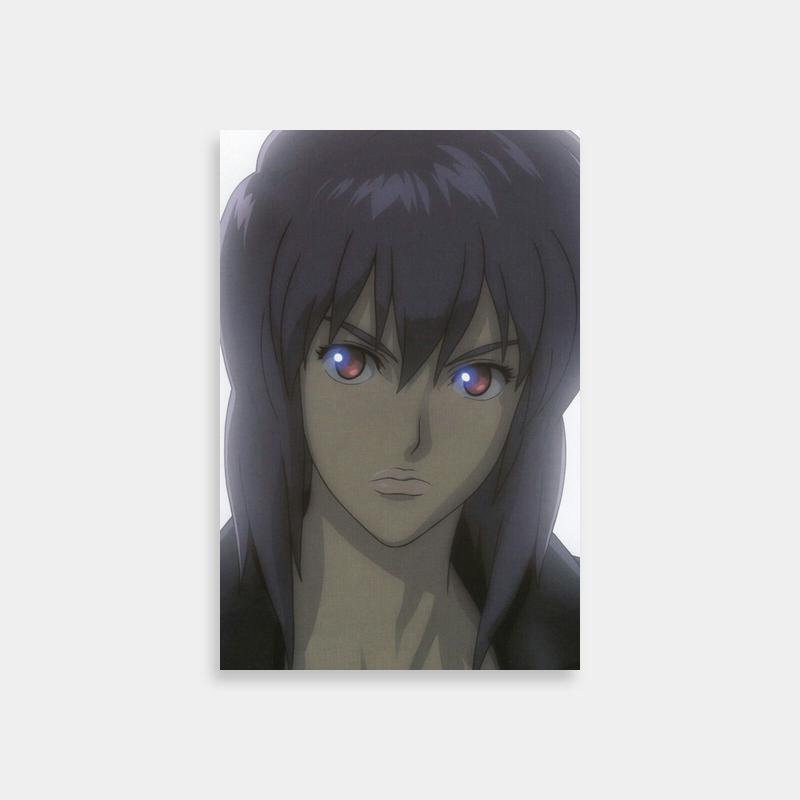 Major Motoko Kusanagi Ghost in the Shell Wall Art - Blue Eyes & Black Hair