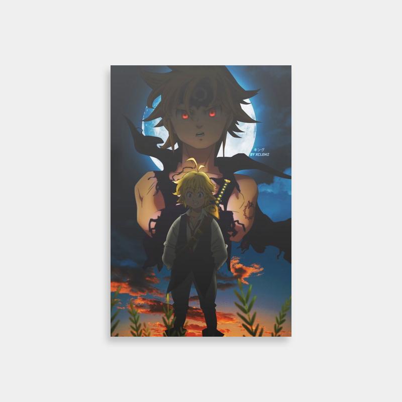 Meliodas Seven Deadly Sins Moonlit Anime Art