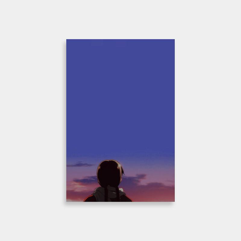 Gudrid Vinland Saga Poster - Figure Against Purple Sky
