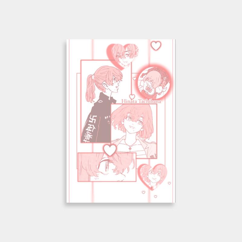 Hinata Tachibana Tokyo Revengers Poster - Anime Characters with Hearts