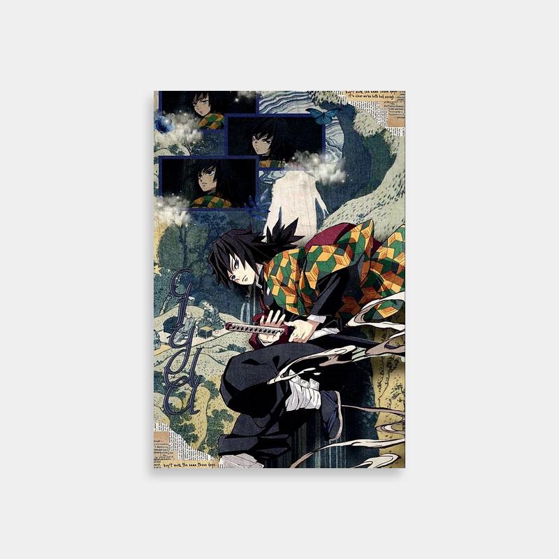 Giyu Tomioka Demon Slayer Anime Scene Poster