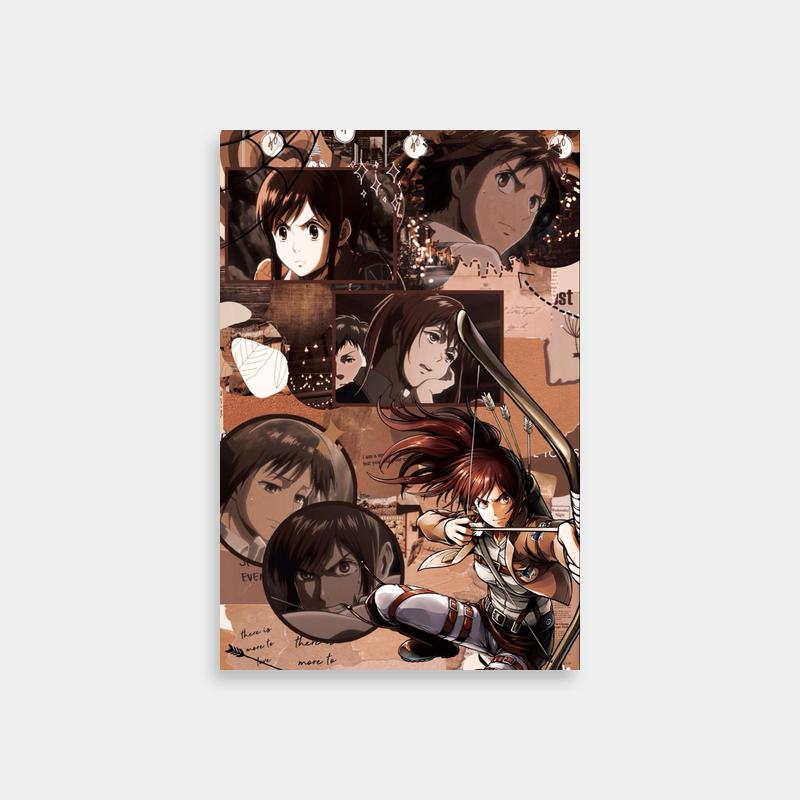 Sasha Braus Attack on Titan Character Collage Poster