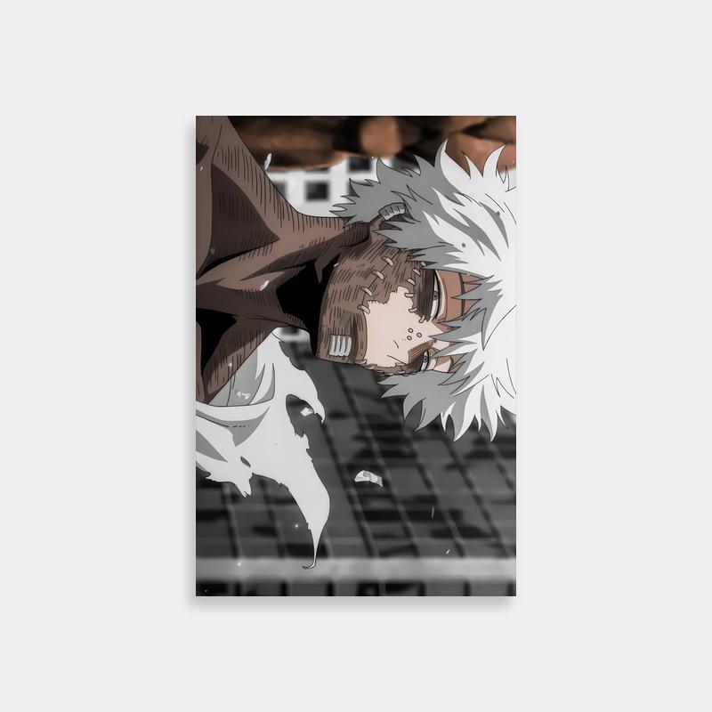 Dabi My Hero Academia Anime Poster - White Hair & Black Eyes