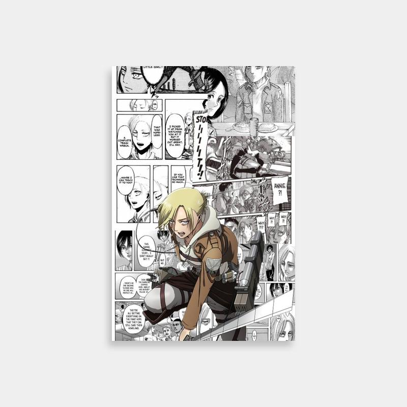 Annie Leonhart Attack on Titan Comic Art Poster