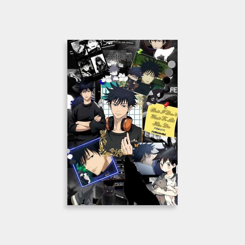 Megumi Fushiguro Jujutsu Kaisen Heads Poster - Character Collection