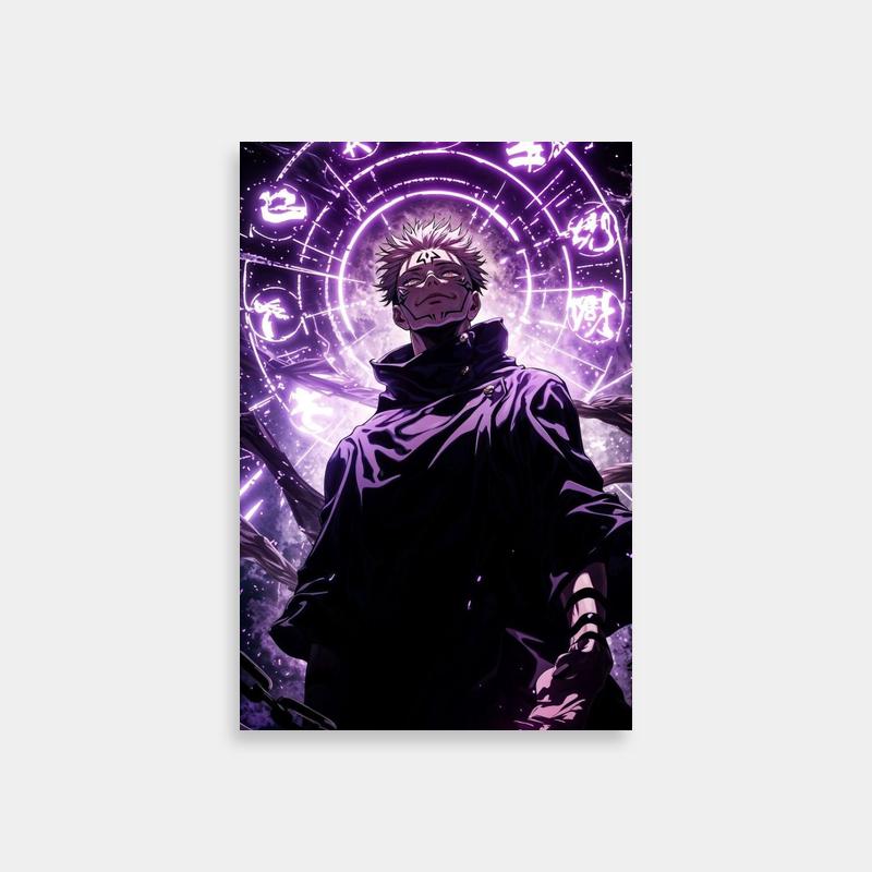 Sukuna Jujutsu Kaisen Anime Poster - Zodiac Background