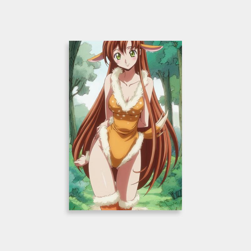 Shirley Fenette Code Geass Poster - Yellow Dress in Woods