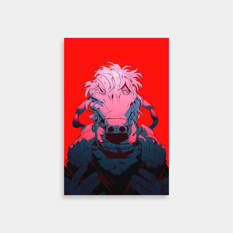 Tomura Shigaraki My Hero Academia Art Print - White Haired Villain