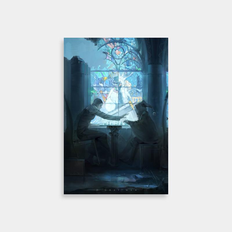 Allen Walker D.Gray-man Stained Glass Scene Poster