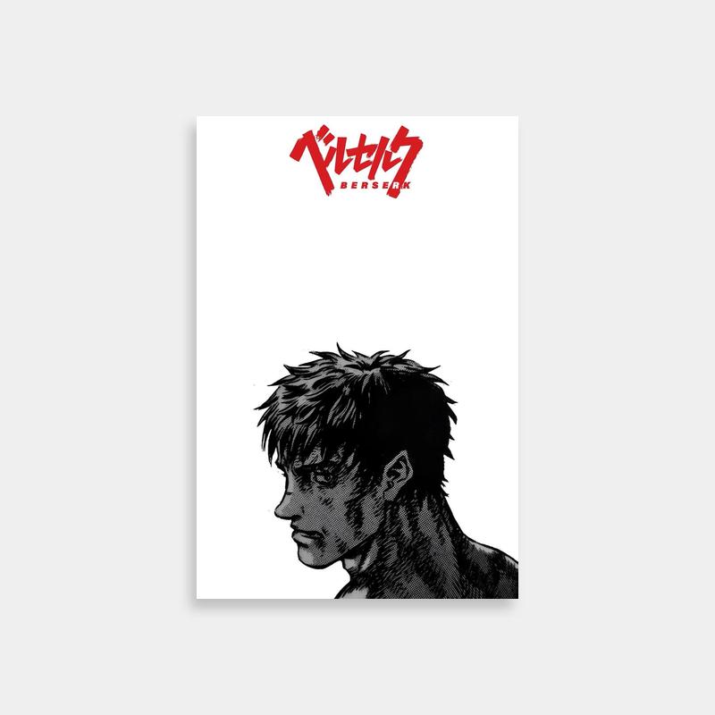 Guts Berserk Anime Poster - Intense Character Art