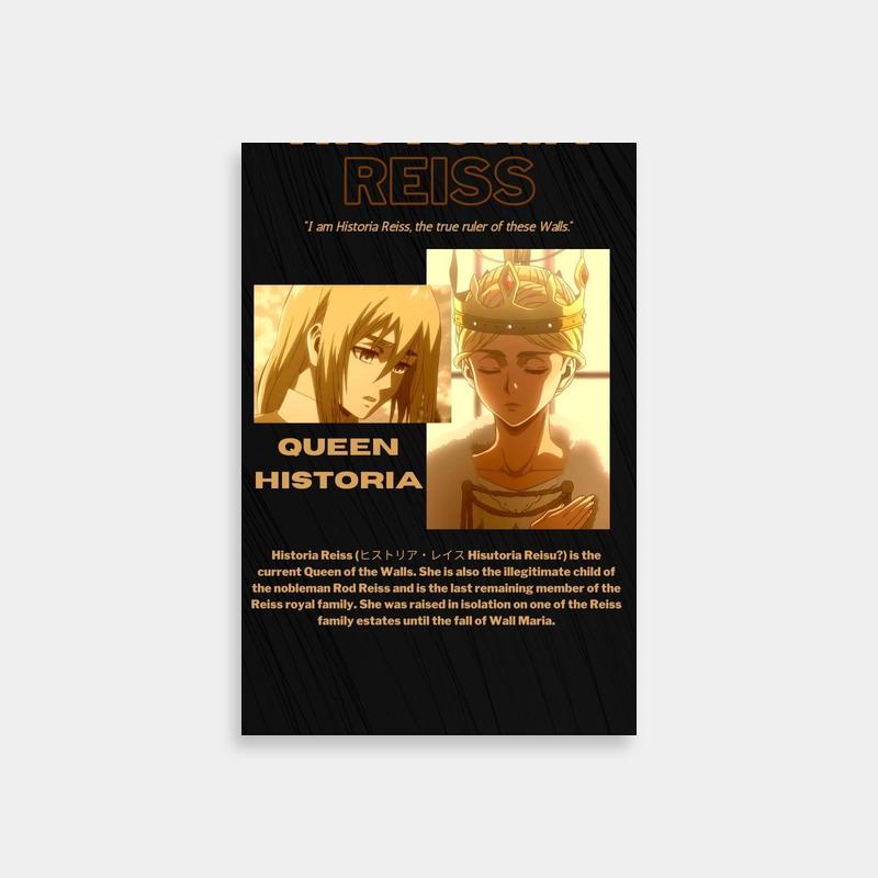 Historia Reiss Attack on Titan Poster - Historical Reiss Game Art