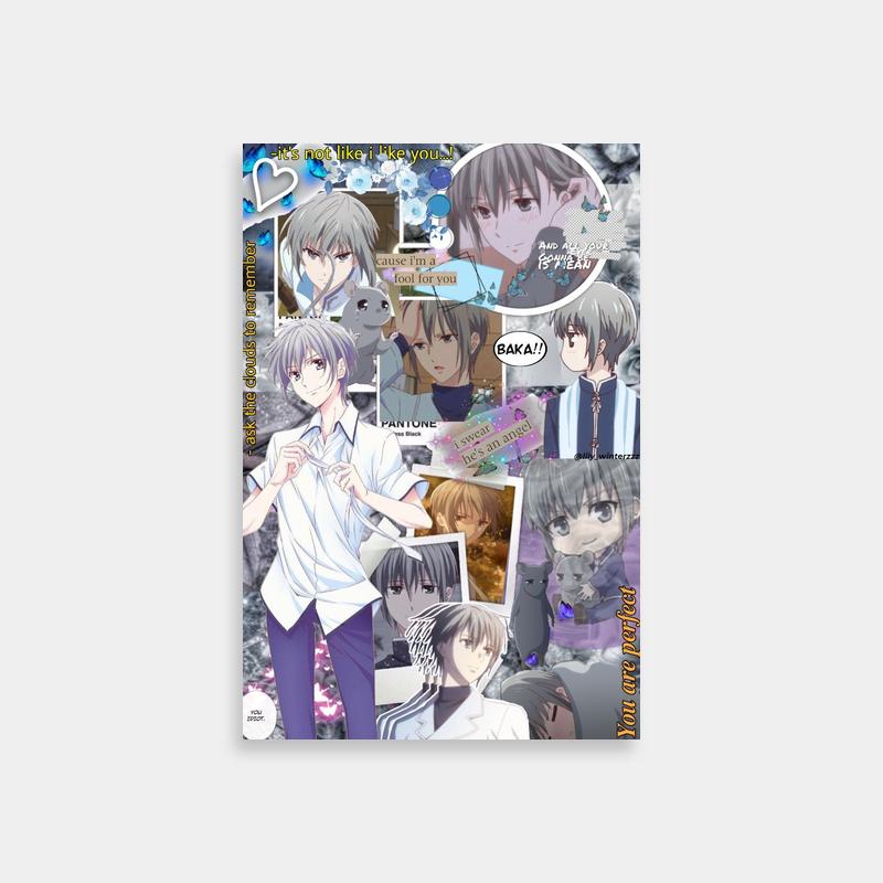 Yuki Sohma Fruits Basket Anime Poster - Group Character Art