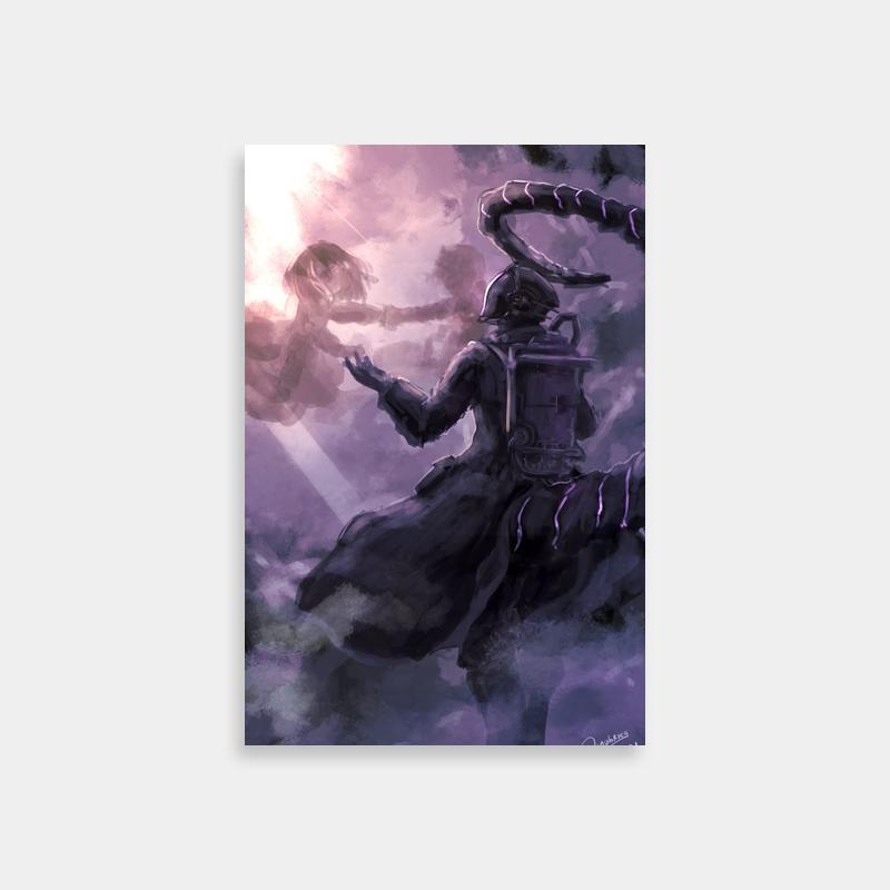Bondrewd Made in Abyss Horse & Alien Creature Poster