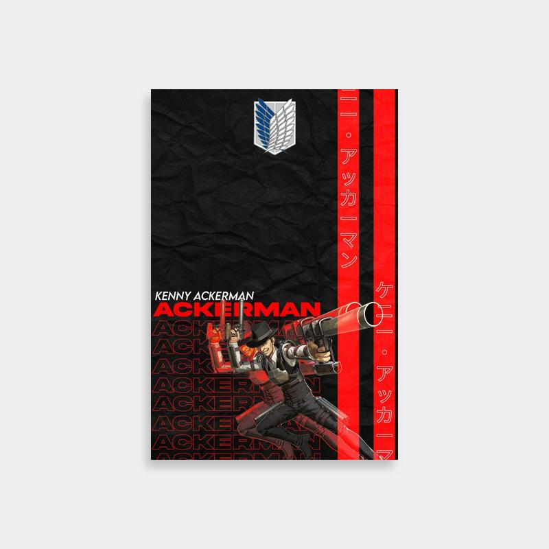 Kenny Ackerman Attack on Titan Novel Cover Art Print