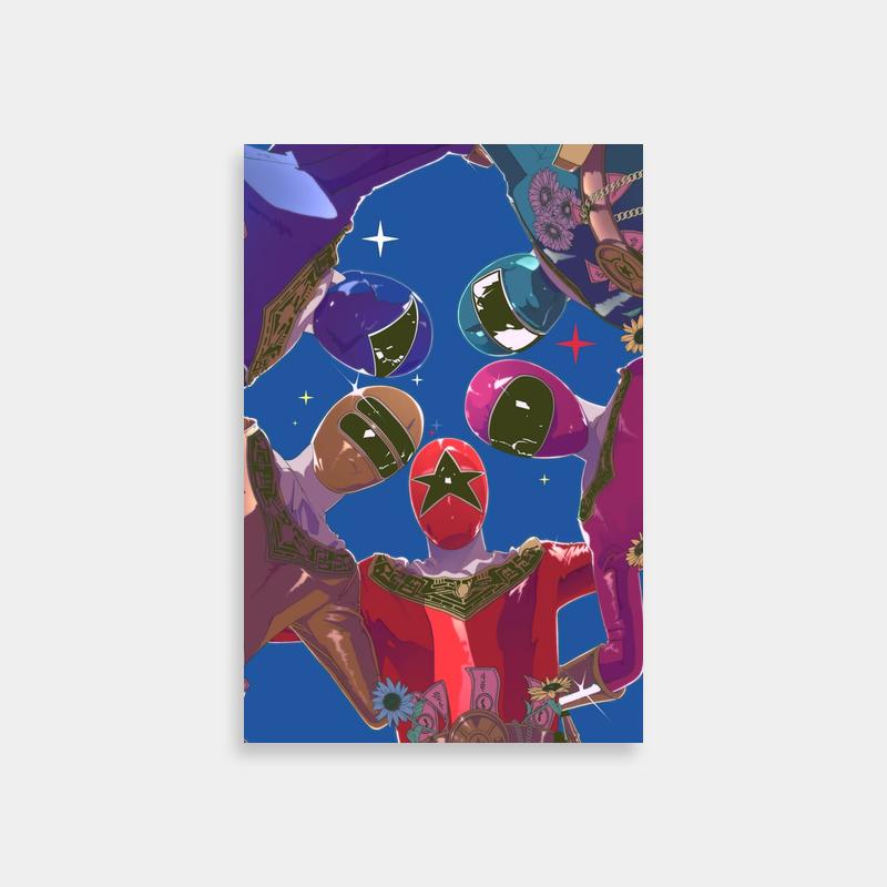 Samurai Champloo Poster - Two People Standing in the Sky Art Print