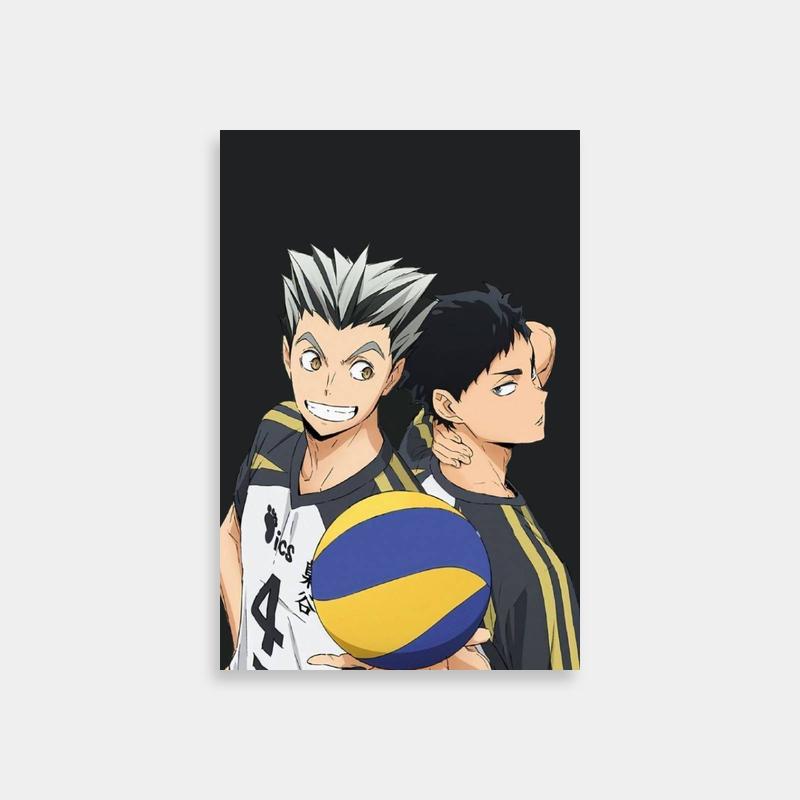 Haikyuu Anime Poster - Bokuto Koutarou Basketball Scene