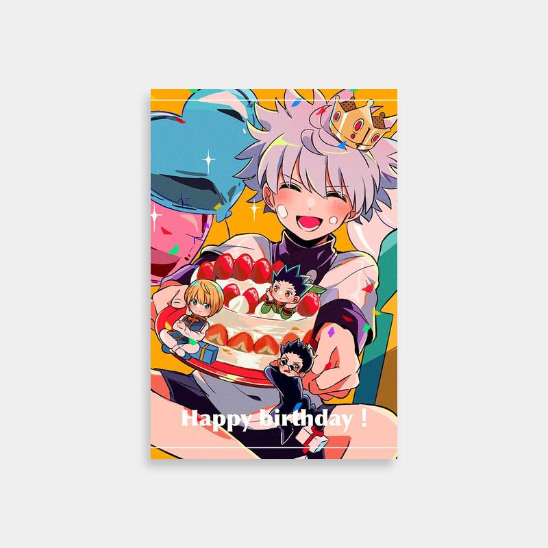 Leorio Paradinight Birthday Cake Poster - Hunter x Hunter Art