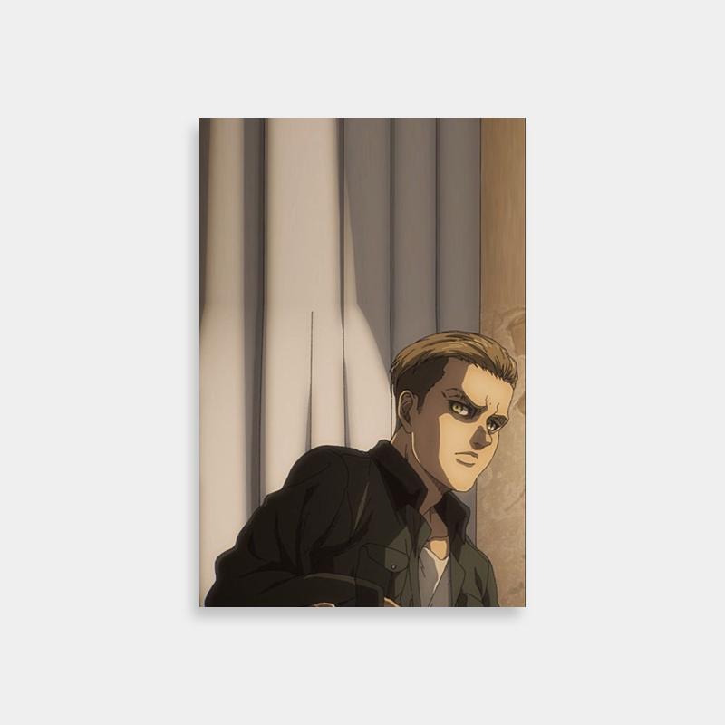 Porco Galliard Attack on Titan Window Scene Poster