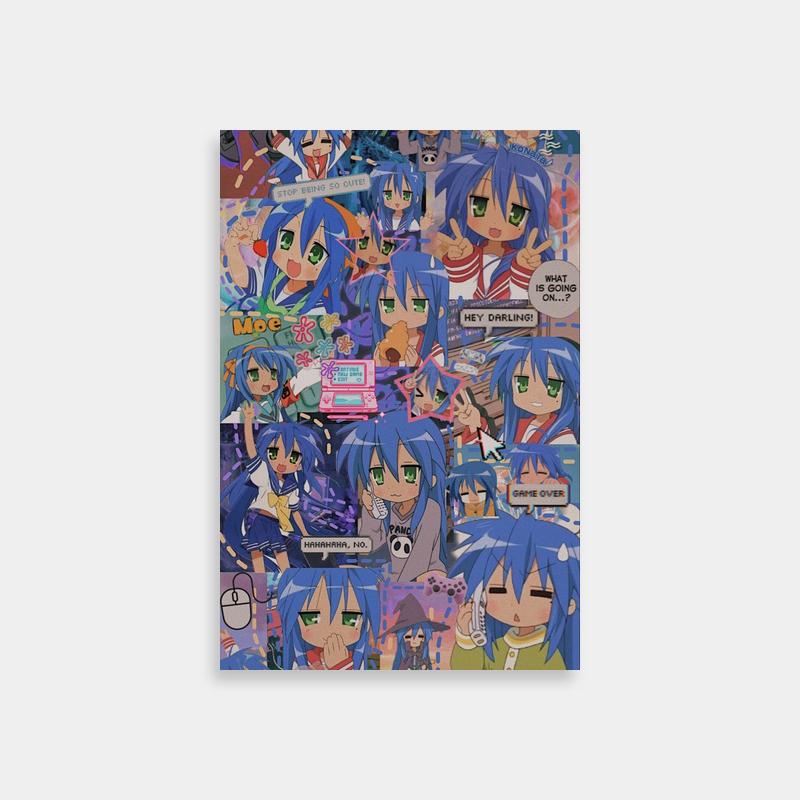 Konata Izumi Lucky Star Poster - Anime Collage Art