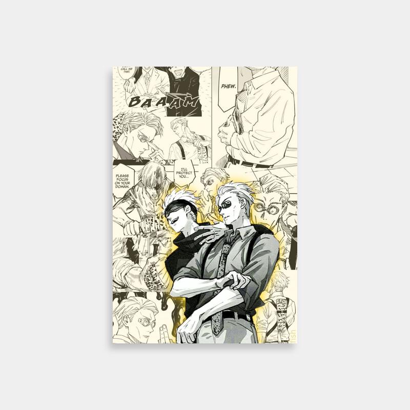Kento Nanami Jujutsu Kaisen Poster - Anime Characters with Expressions