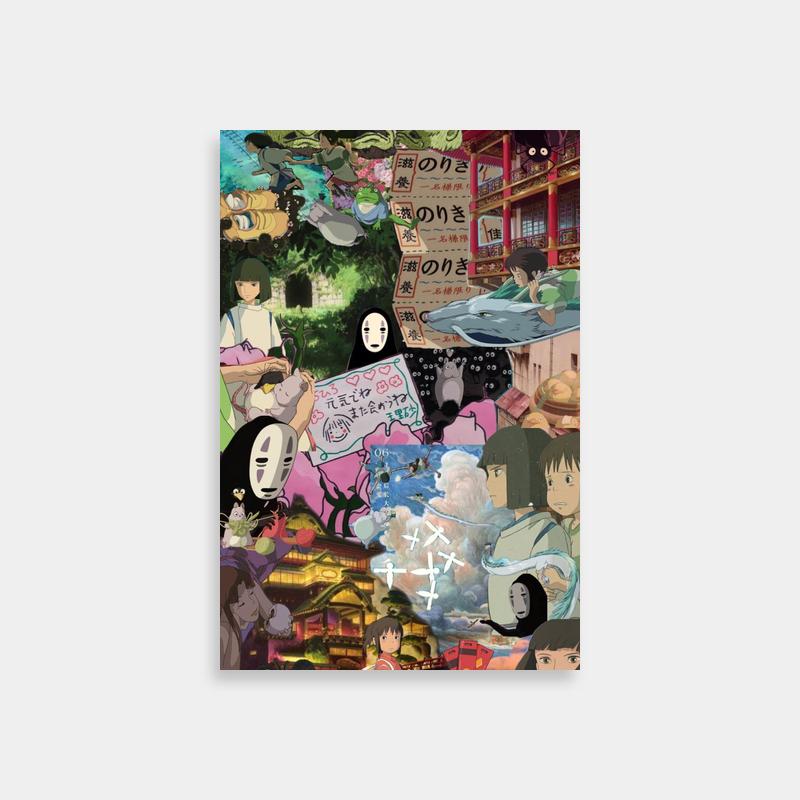 Spirited Away Character Collage Poster – Anime Wall Art