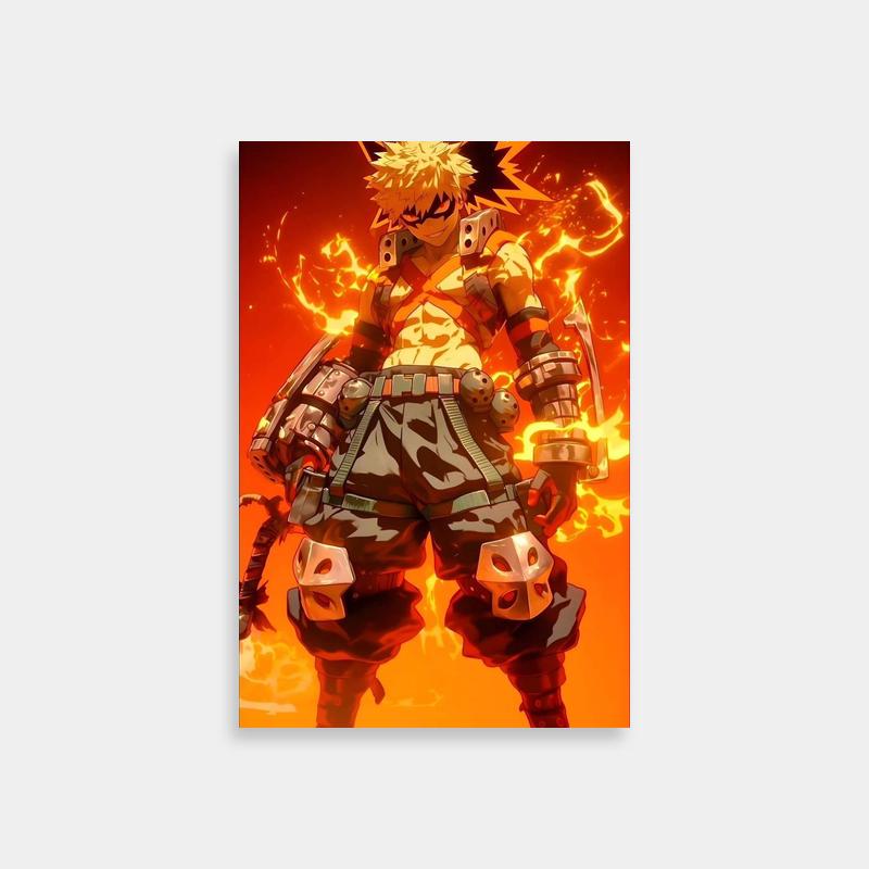 Katsuki Bakugo My Hero Academia Poster - Explosive Anime Art