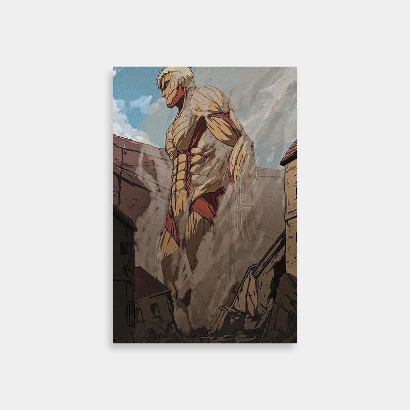 Reiner Braun Attack on Titan Wall Art - Hilltop Landscape Print