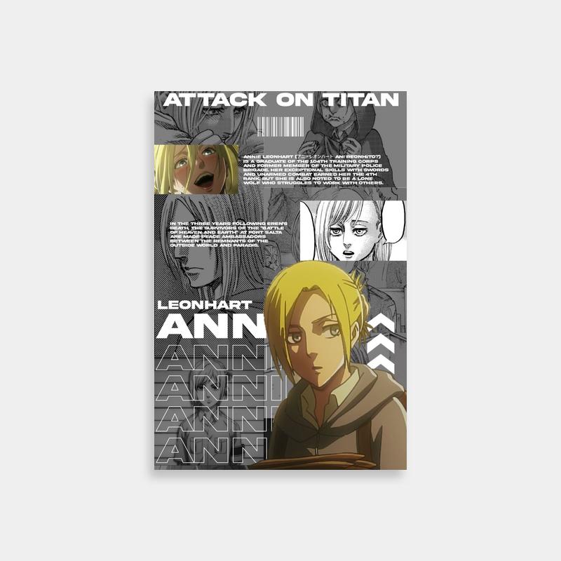 Annie Leonhart Attack on Titan Poster - Official Character Art