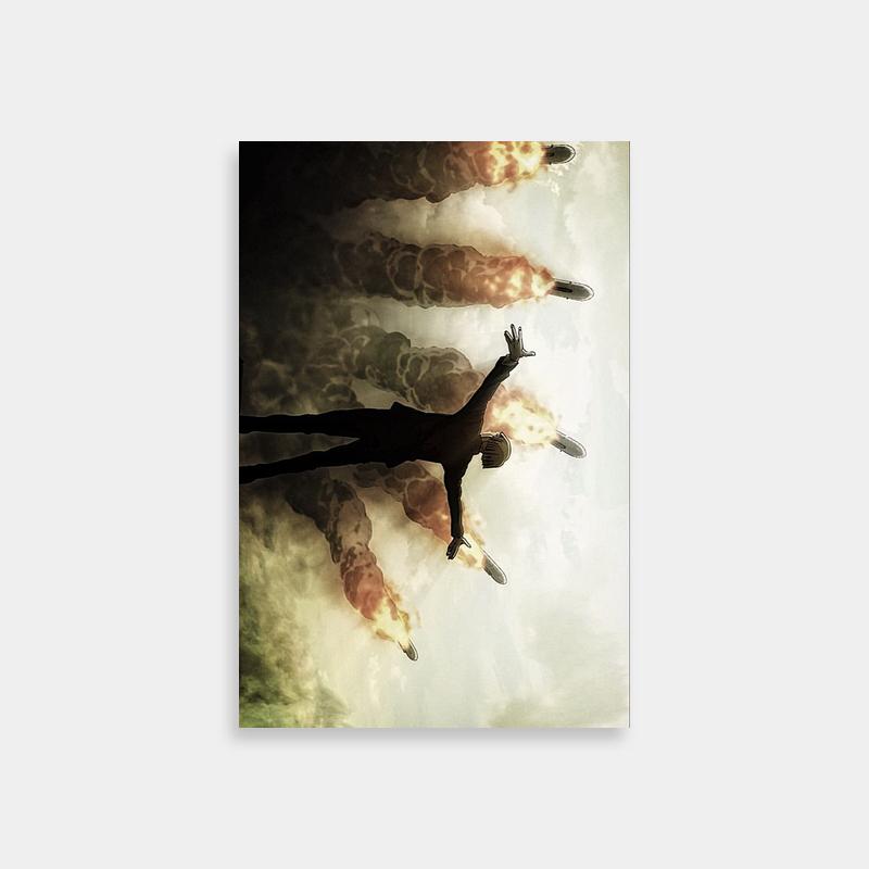 Ymir Attack on Titan Poster - Floating Figure with Outstretched Arms