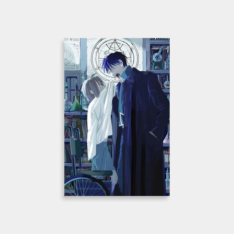 Roy Mustang Fullmetal Alchemist Poster - Two Characters by Bookshelf