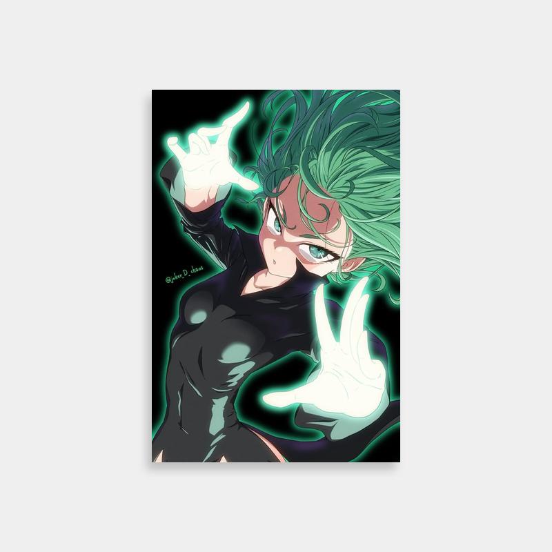 Tatsumaki One Punch Man Art - Hands Out Floating Pose