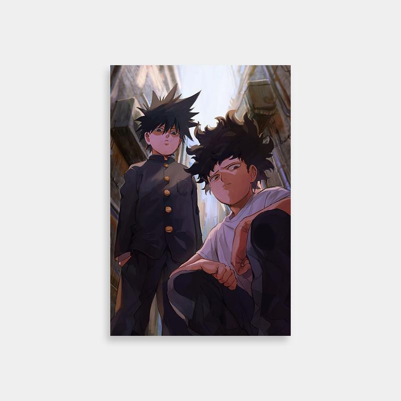 Ritsu Kageyama Mob Psycho 100 Alleyway Scene Poster - Urban Anime Art