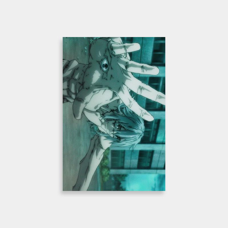 Mahito Jujutsu Kaisen Art Print - Hands Reaching with Blue Eyes