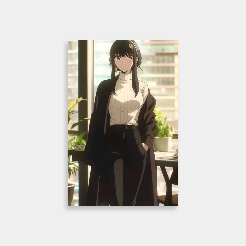 Yor Forger Spy x Family Wall Art - Elegant Woman by Window