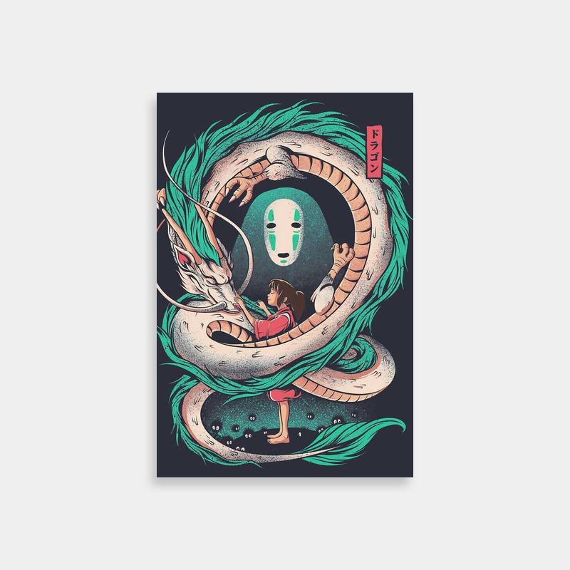 Spirited Away Haku Dragon T-Shirt Design Art Print