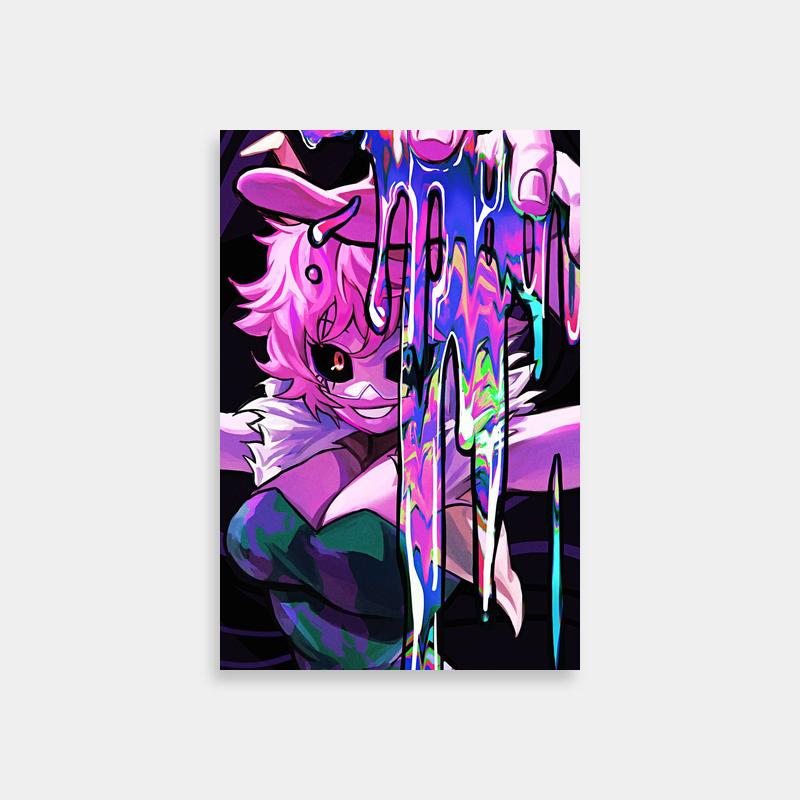 Mina Ashido My Hero Academia Wall Art - Pink Hair & Blue Eyes Anime Poster