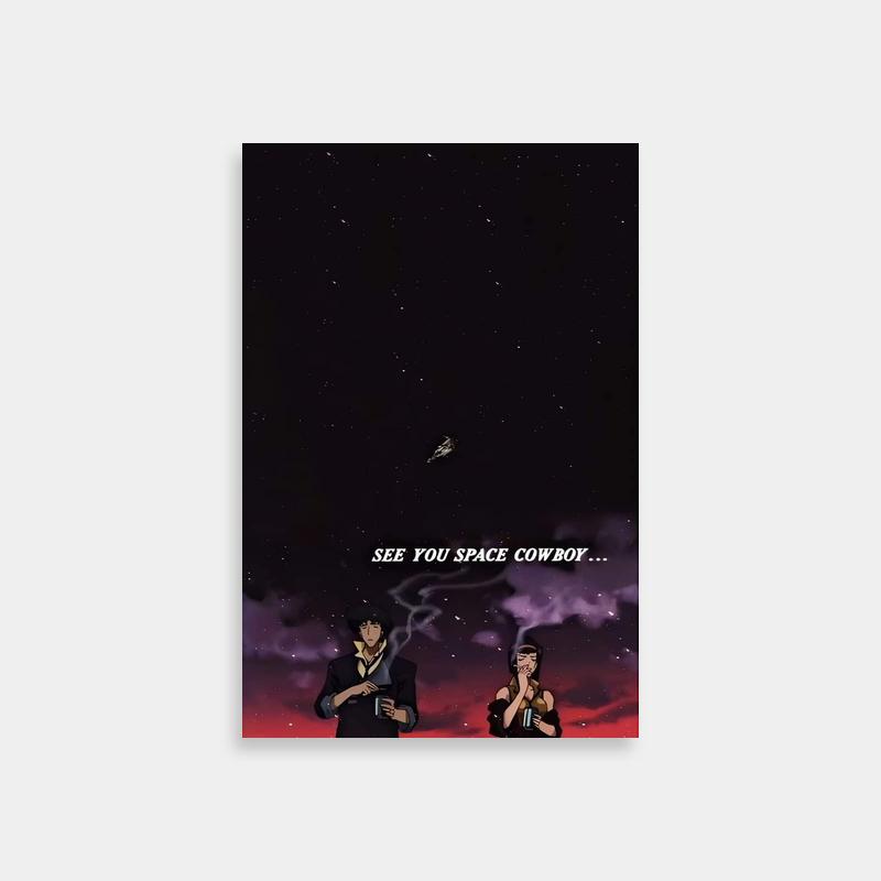 Spike Spiegel Cowboy Bebop Poster - 'See You Space Cowboy' Art