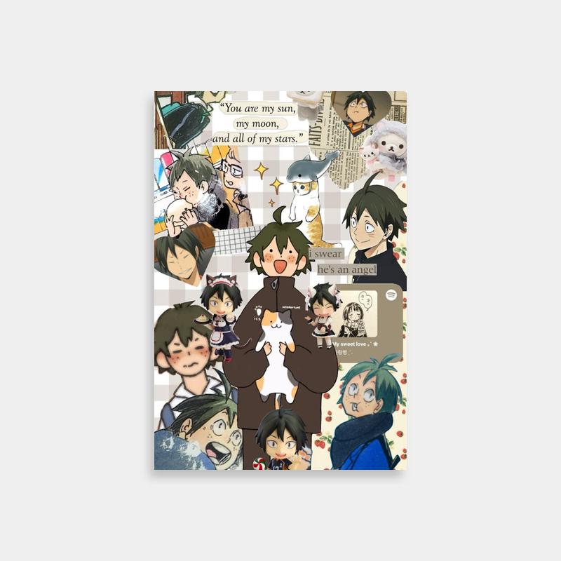 Yamaguchi Tadashi Haikyuu Poster - Anime Characters with Cat