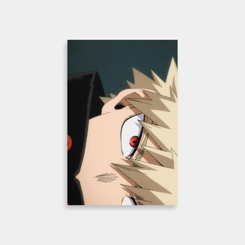 Katsuki Bakugo My Hero Academia Poster - Intense Red-Eyed Stare