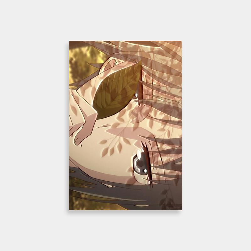 Yuki Sohma Fruits Basket Poster - Long-Haired Anime Character with Green Eyes