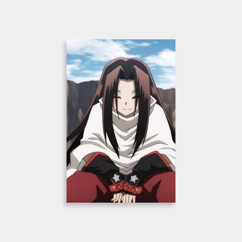 Hao Asakura Shaman King Mountain Poster - Black Haired Anime Character