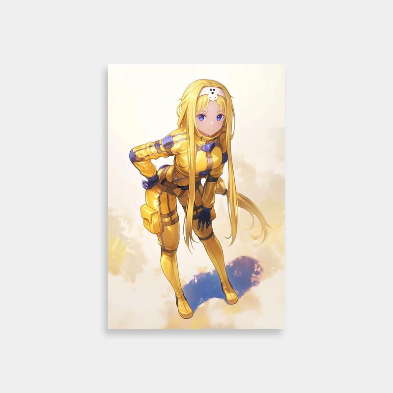 Alice Zuberg Flying - Sword Art Online Action Poster