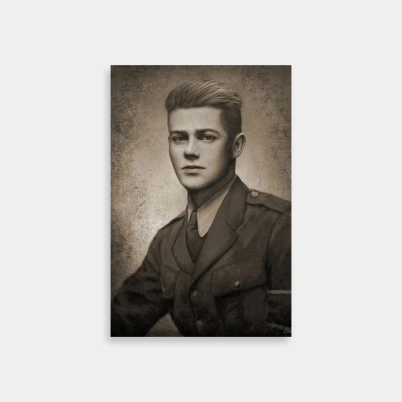 Porco Galliard Attack on Titan Poster - Black & White Military Uniform Art