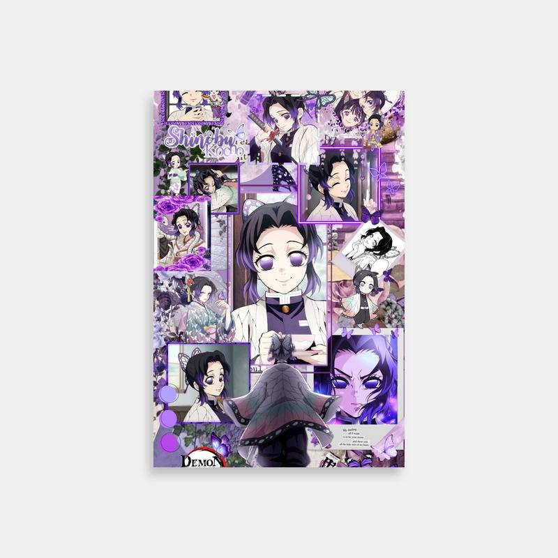 Shinobu Kocho Aesthetic - Demon Slayer Wall Art