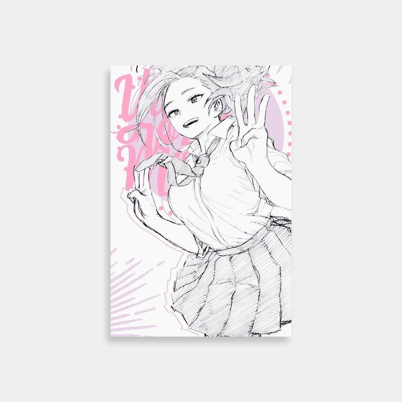 Momo Yaoyorozu My Hero Academia Poster – Elegant Anime Girl in a Dress