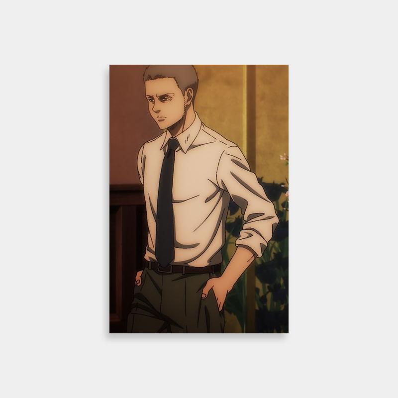 Connie Springer Attack on Titan Elegant Pose Poster - Man in Tie Under Tree