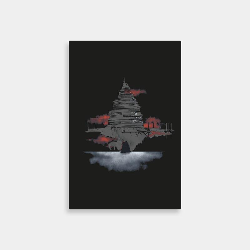 Klein Sword Art Online Ship Poster - Epic Red Sky Scene