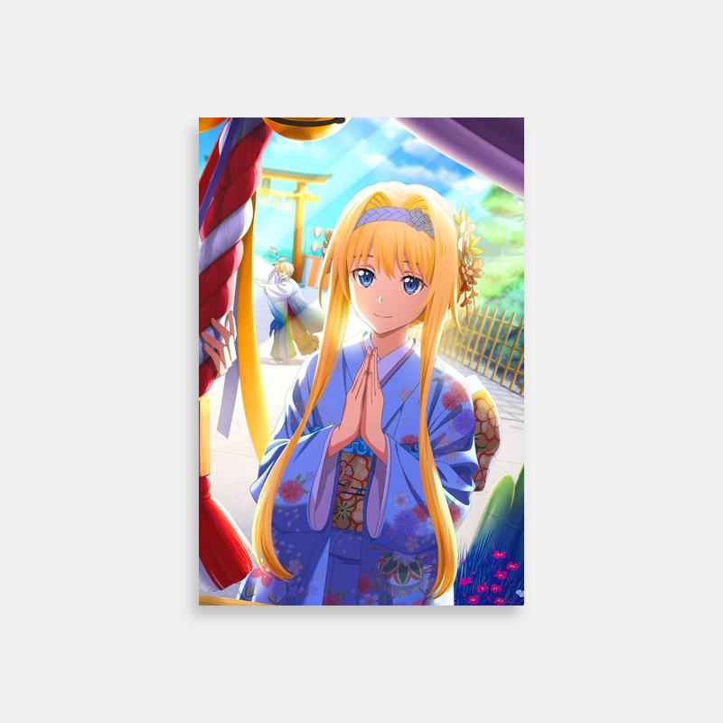 Alice Zuberg vs Dragon - Sword Art Online Anime Wall Art