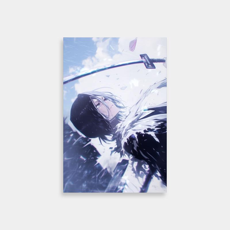 Rukia Kuchiki Bleach Water Scene Poster