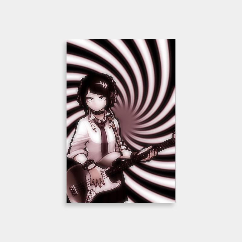 Kyoka Jiro Spiral Background My Hero Academia Poster - Guitarist Art